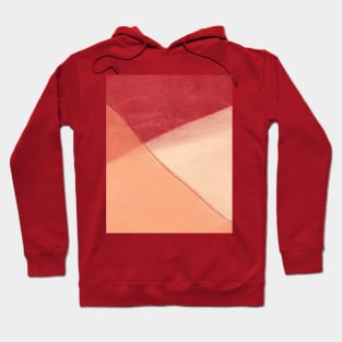 Geometrical minimalistic design in coral colors Hoodie